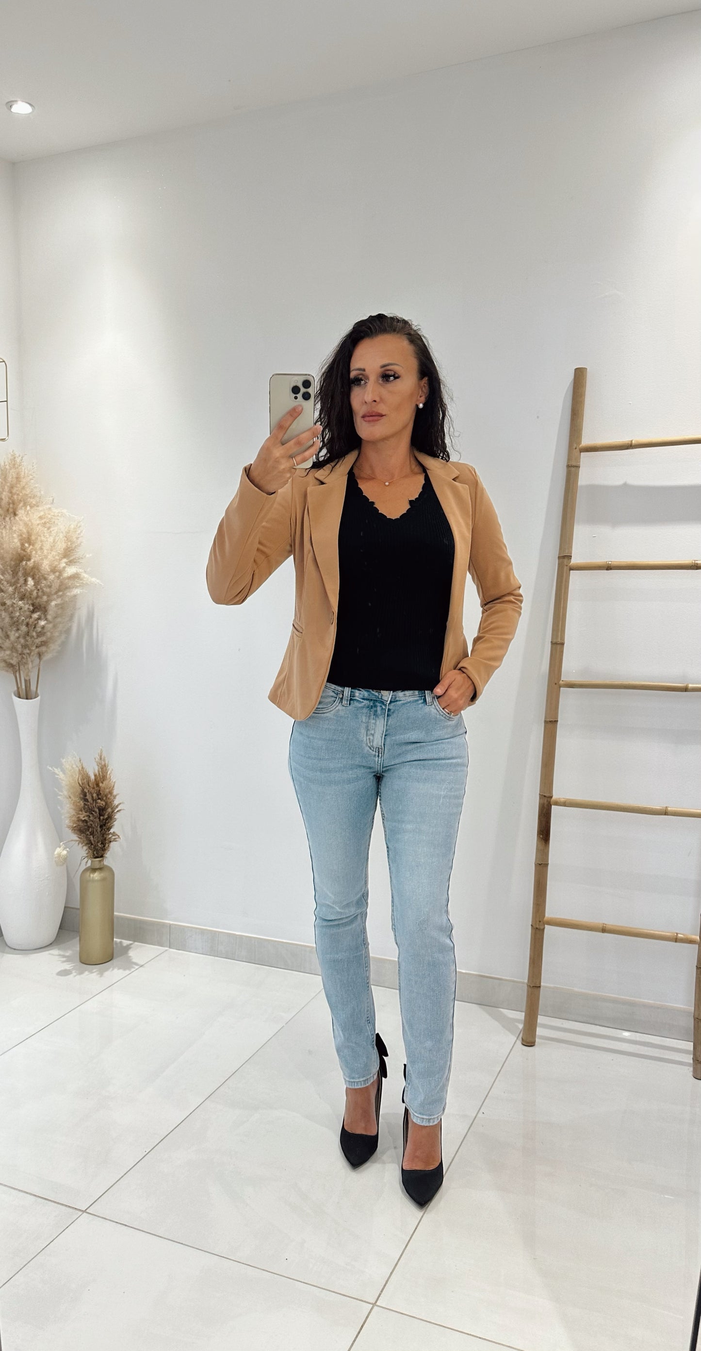 VESTE TAILLEUR CAMEL