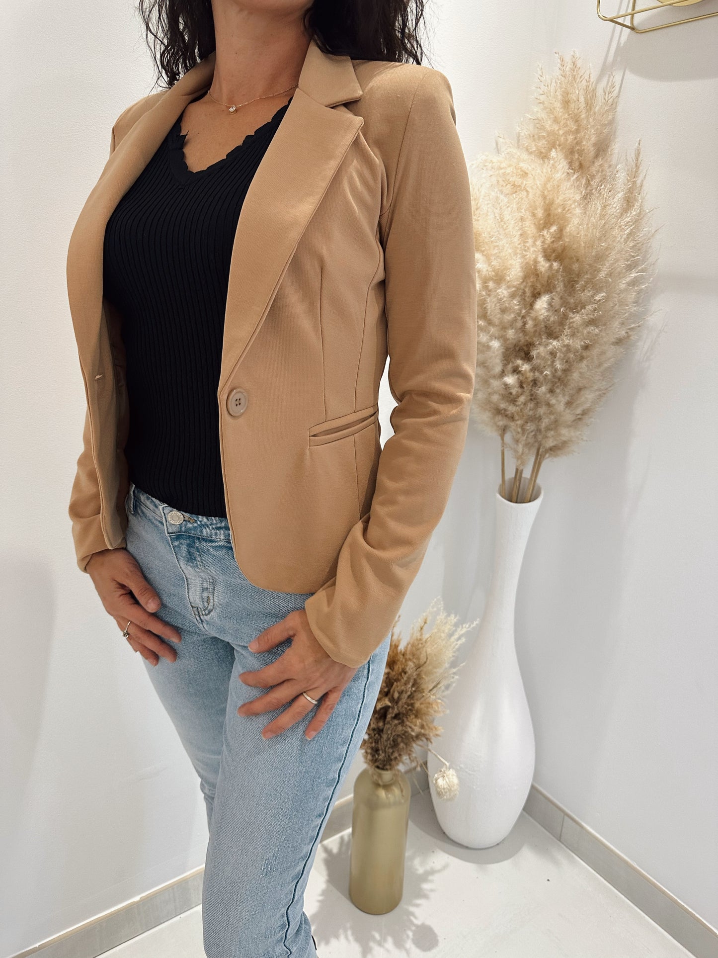 VESTE TAILLEUR CAMEL